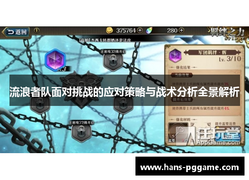 流浪者队面对挑战的应对策略与战术分析全景解析